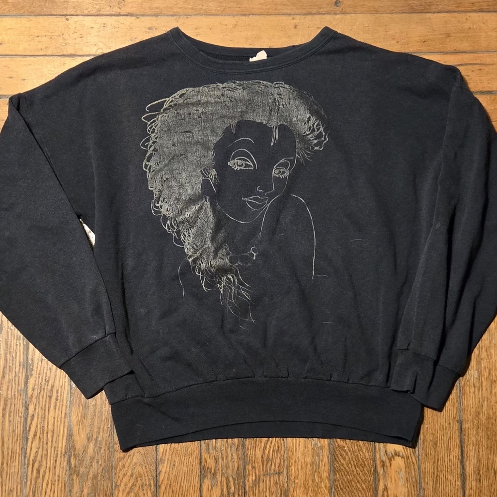VTG 80s Glamour Graphic Crewneck Sweater L